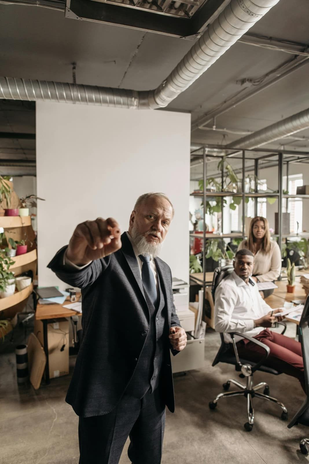 A manager in the office