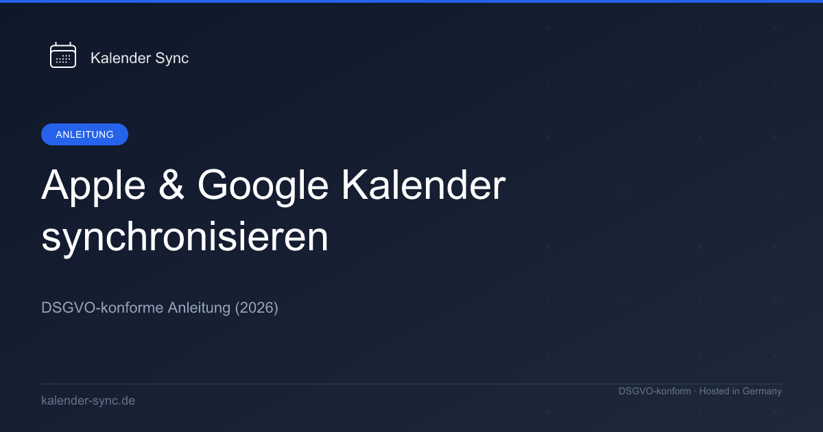 Abstrakter Farbverlauf in Grün und Blau für Apple und Google Kalender Sync