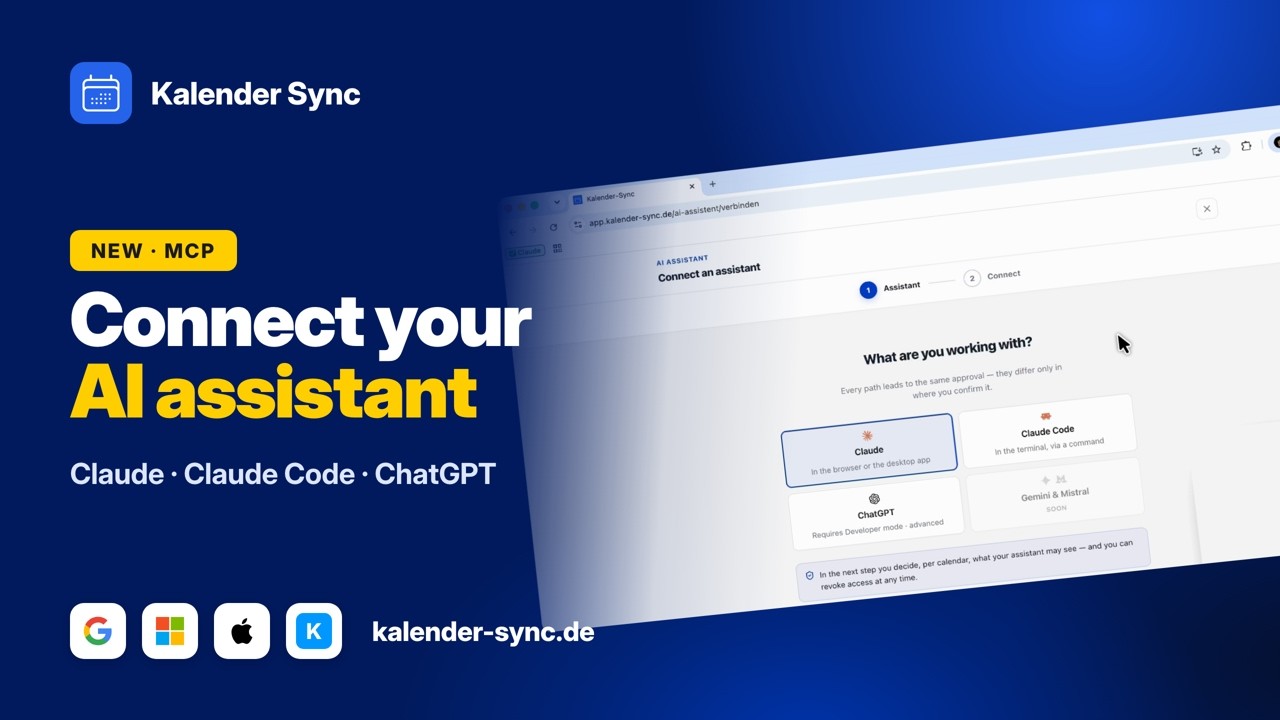 Connect Your AI Assistant to Your Calendar – Claude, Claude Code & ChatGPT | Kalender Sync